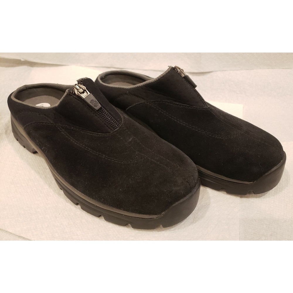 NEW TEVA Sz 6 SHEEBA Slides Women Black